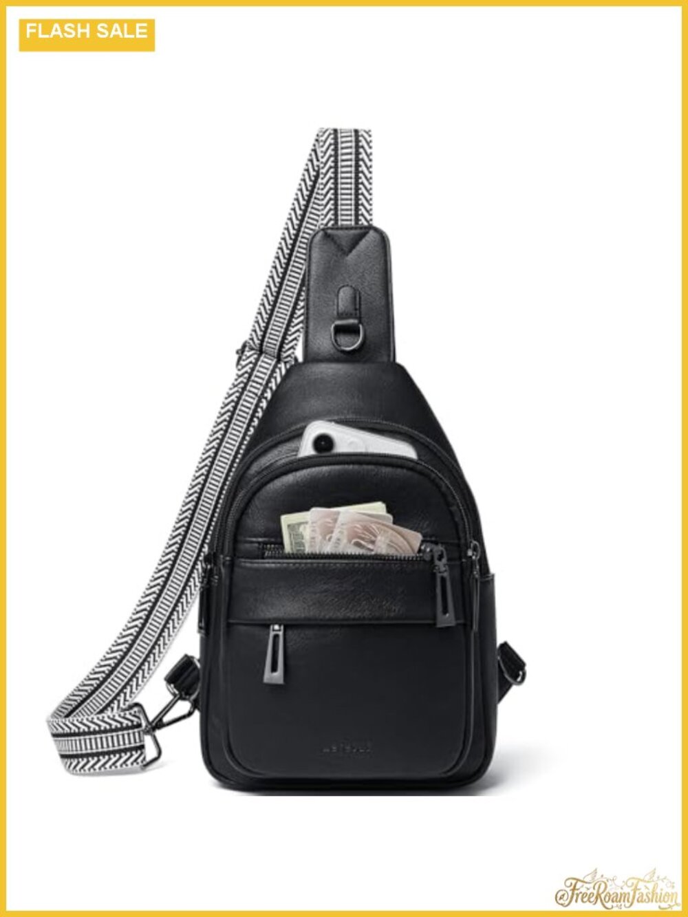 Sling Bag Crossbody Purse Vegan Leather Travel Anti Theft